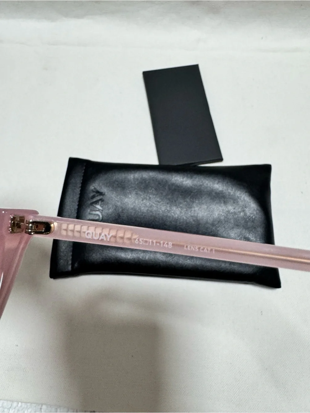 Quay Australia Translucent Pink Cat-Eye Sunglasses